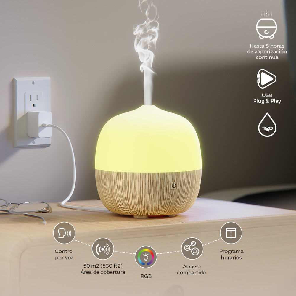 DIFUSOR DE AROMA INTELIGENTE CON CONEXION WIFI (NHA-A300) (NT3)2