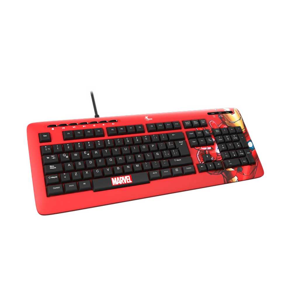 TECLADO CABLEADO XTECH EDICIÓN IRONMAN (XTK-M401IM)2