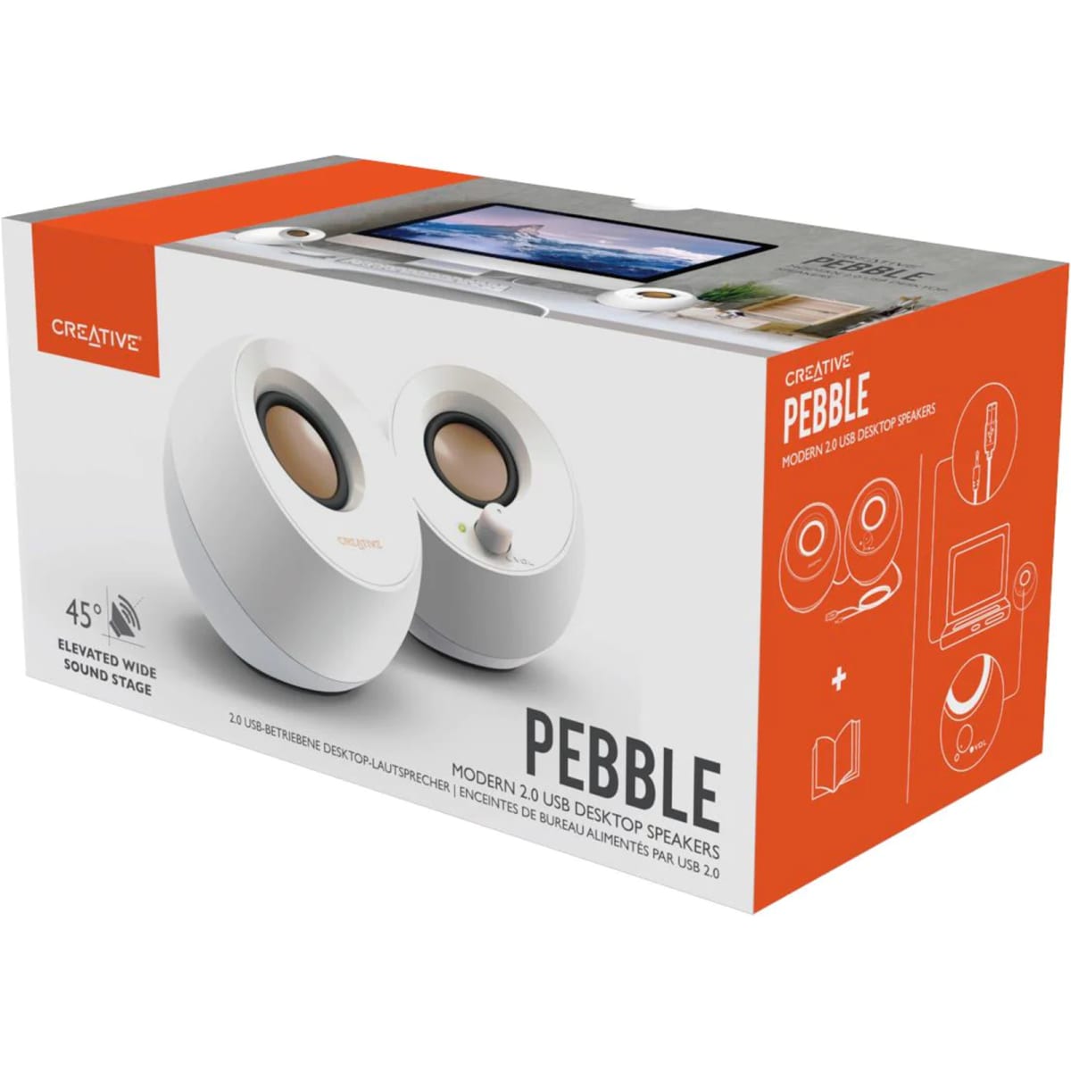 PARLANTE CREATIVE PEBBLE 2.0 BLANCO (51MF1680AA001) (NT8)1