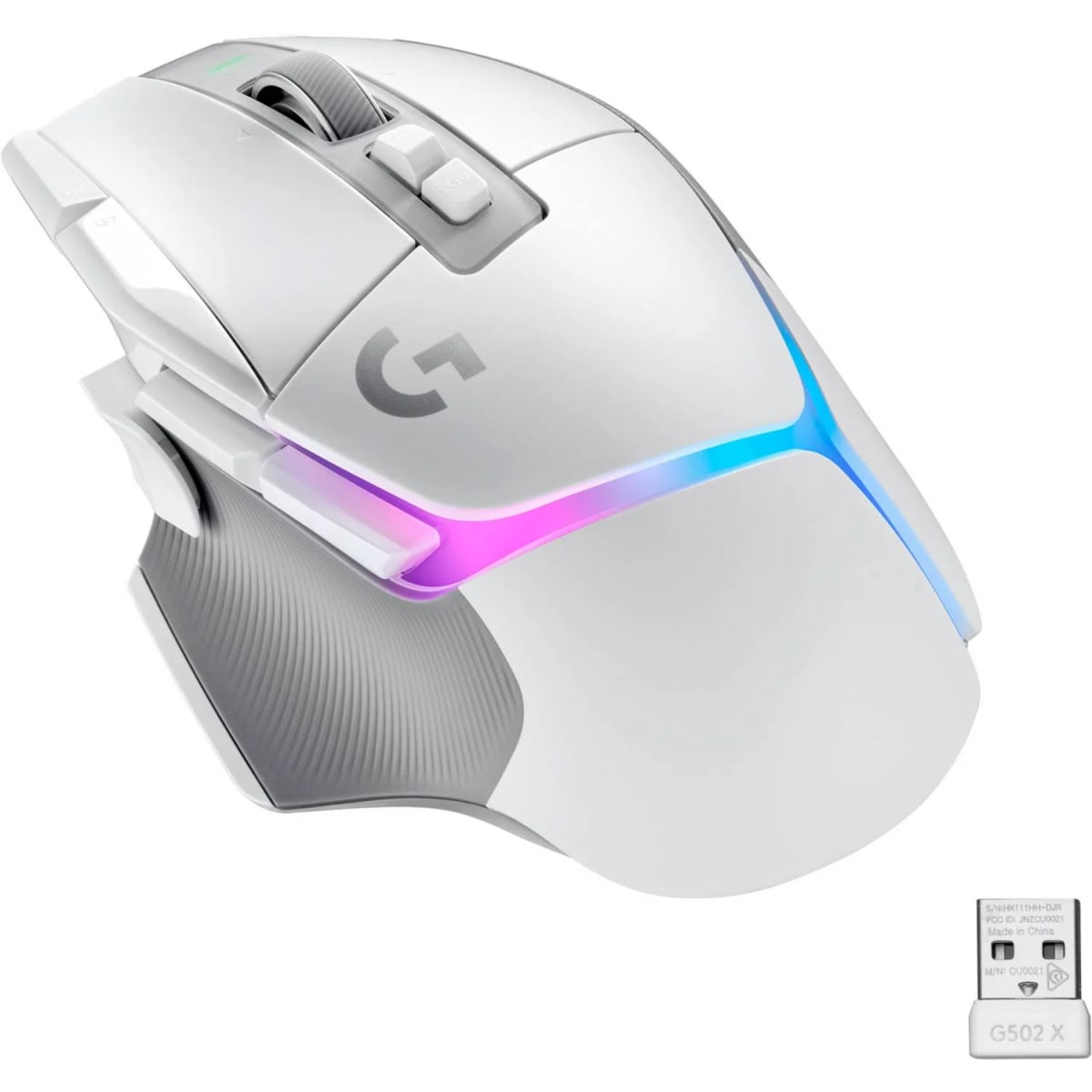 MOUSE LOGITECH G502 X PLUS LIGHTSPEED 25K DPI RGB BLANCO (910-006169) (NT8)2