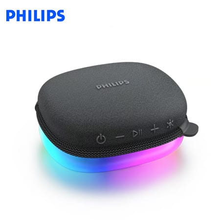 PARLANTE PHILIPS TAS2307 RGB BLUETOOTH 7H 5W/10W USB-C BLACK (TAS2307BK) NT82
