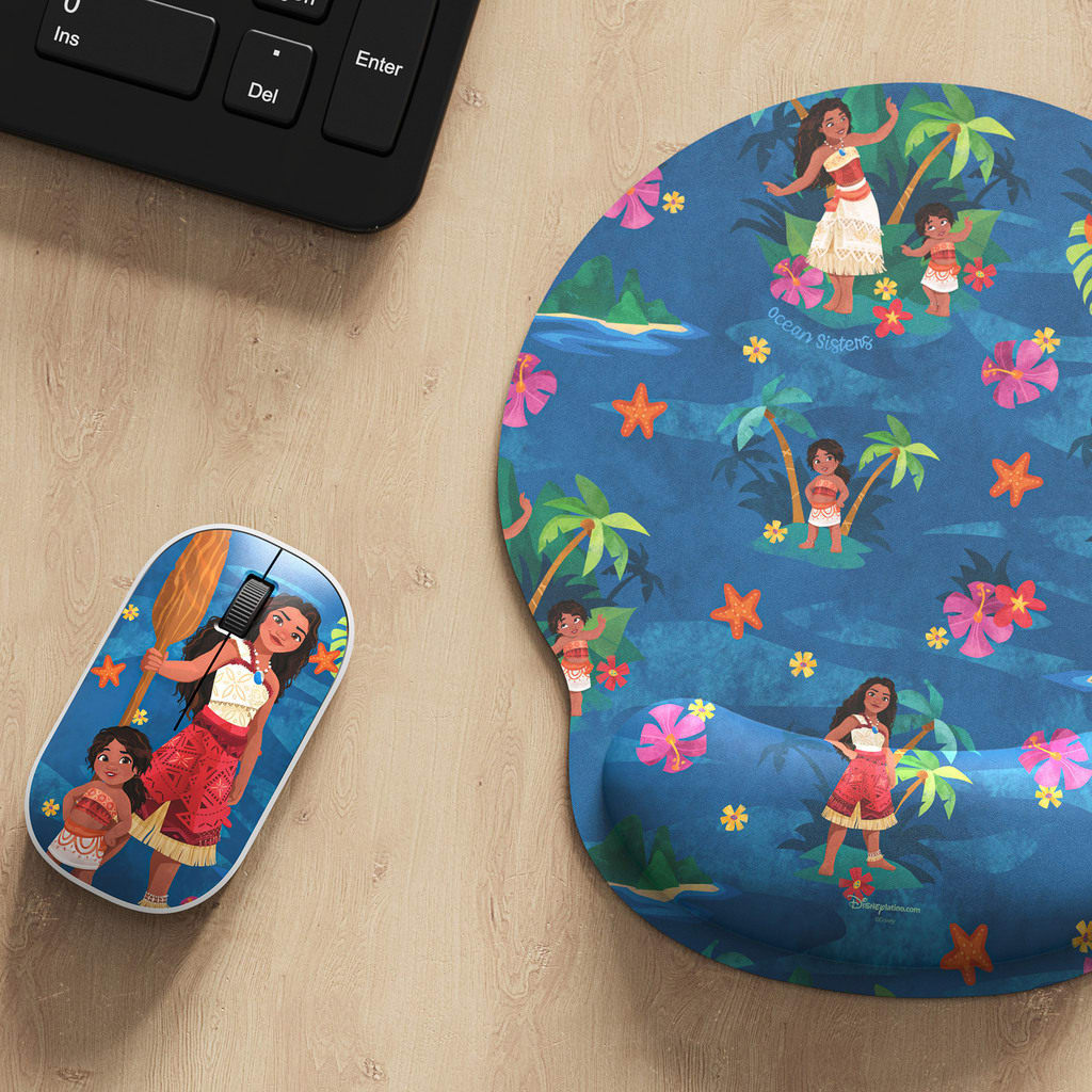 KIT MOUSE INALAMBRICO Y MOUSEPAD XTECH EDICION MOANA ( XTM-DKT3MO) NT35