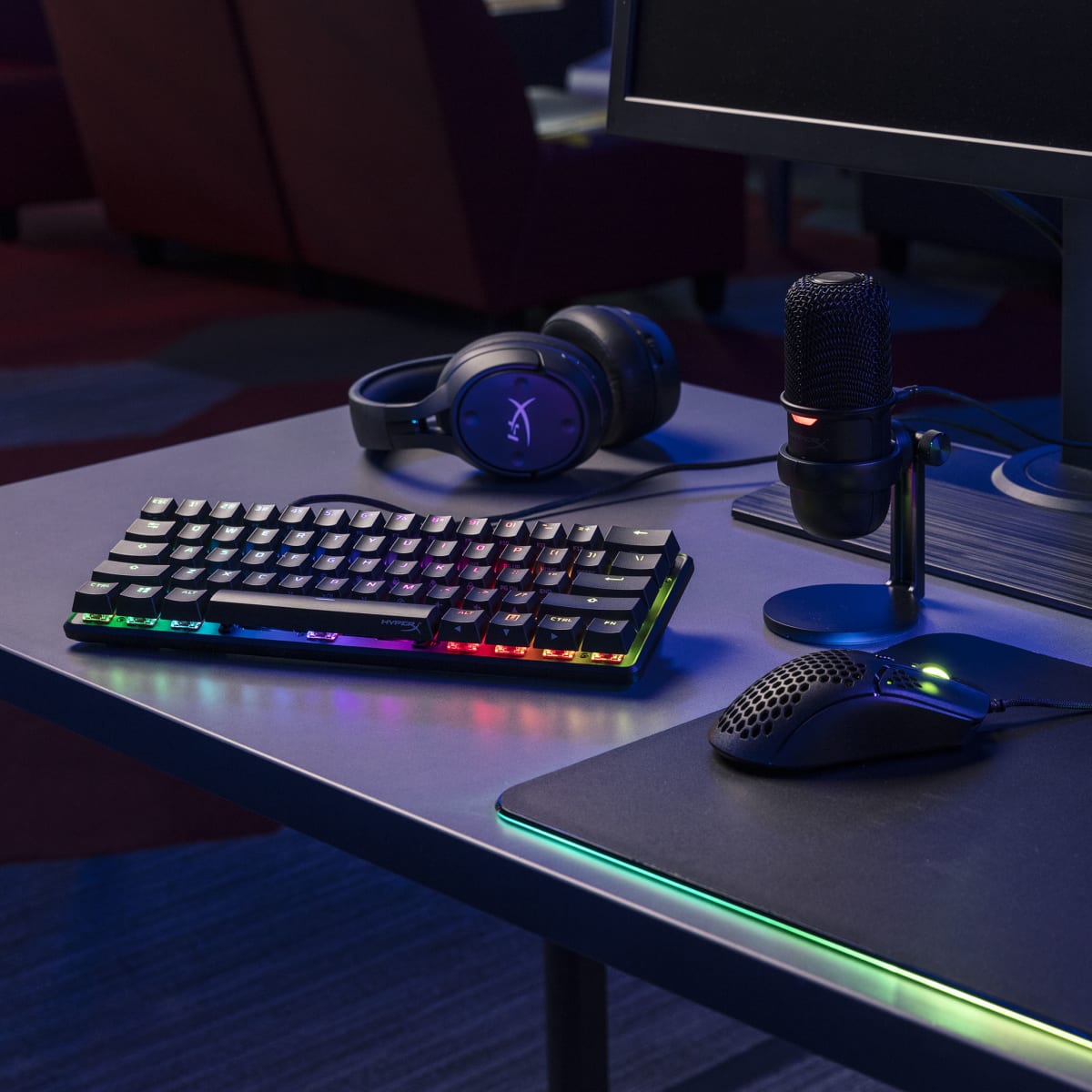 TECLADO HYPERX ALLOY ORIGINS 60 SWITCH RED (HKBO1S-RB-US/G)5