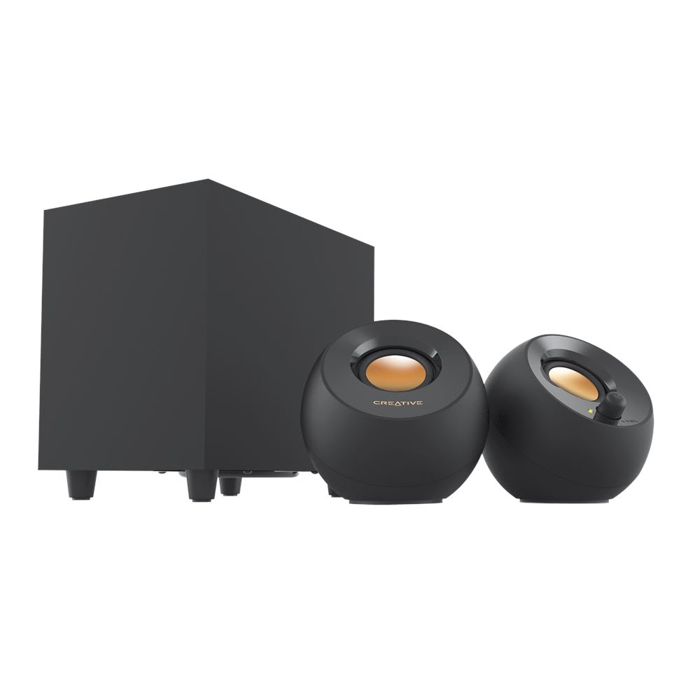 PARLANTE CREATIVE PEBBLE PLUS 2.1 USB BLACK (51MF0480AA000)2