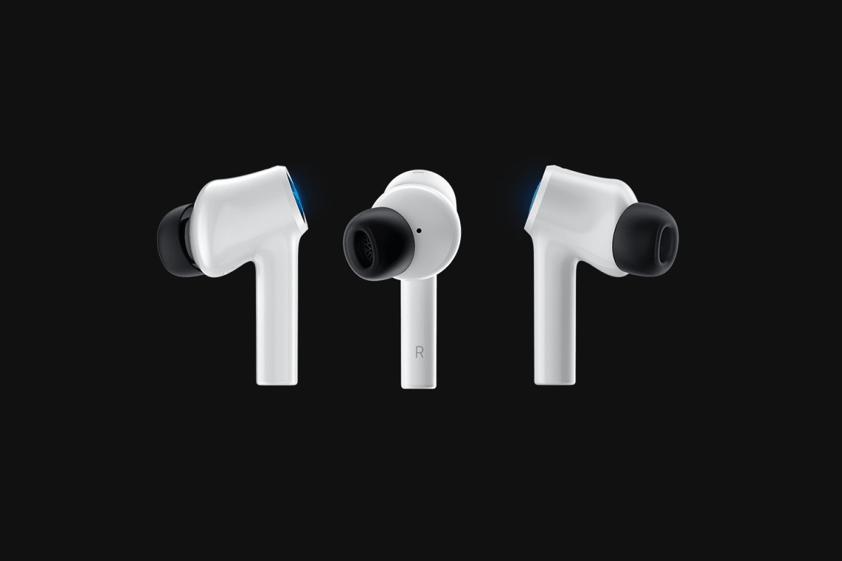 AUDIFONOS C/ MICROF. RAZER HAMMERHEAD HYPERSPEED INALÁMBRICO ED. PS5 CHROMA WHITE (RZ12-03820300-R3U1) (NT8)4