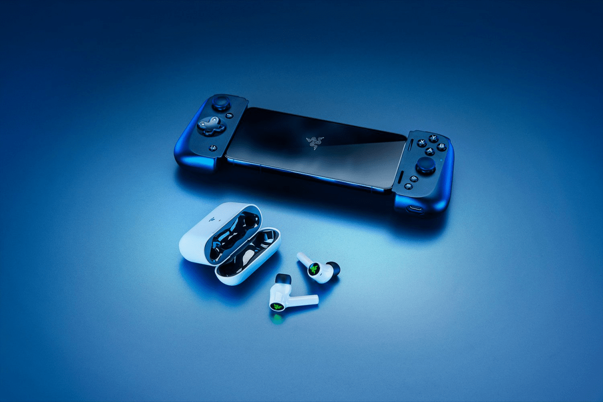 AURICULAR C/ MICROF. RAZER HAMMERHEAD HYPERSPEED INALÁMBRICO ED. PS5 CHROMA WHITE (RZ12-03820300-R3U1) (NT8)7