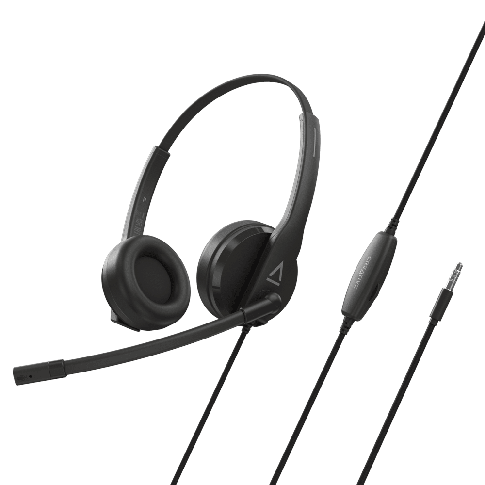 AURICULAR C/MICROF. CREATIVE HS-230 3.5MM/USB-A 40MM NOISE-CANCELLING BLACK (51EF1110AA000) (NT8)2