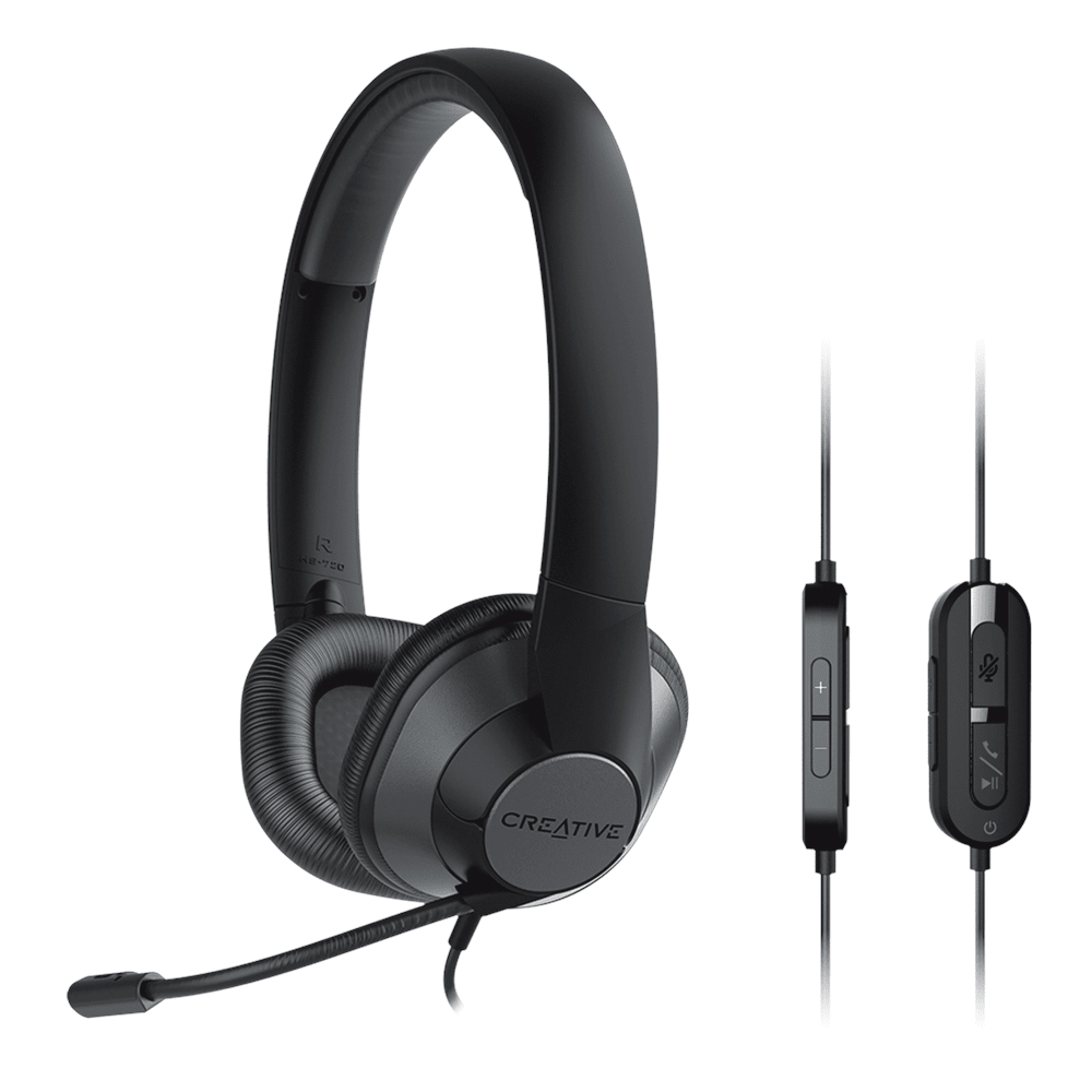 AURICULAR C/MICROF. CREATIVE HS-720 V2 USB-A 30MM MICROMONITORIZACIÓN NEGRO (51EF0960AA000) (NT8)3