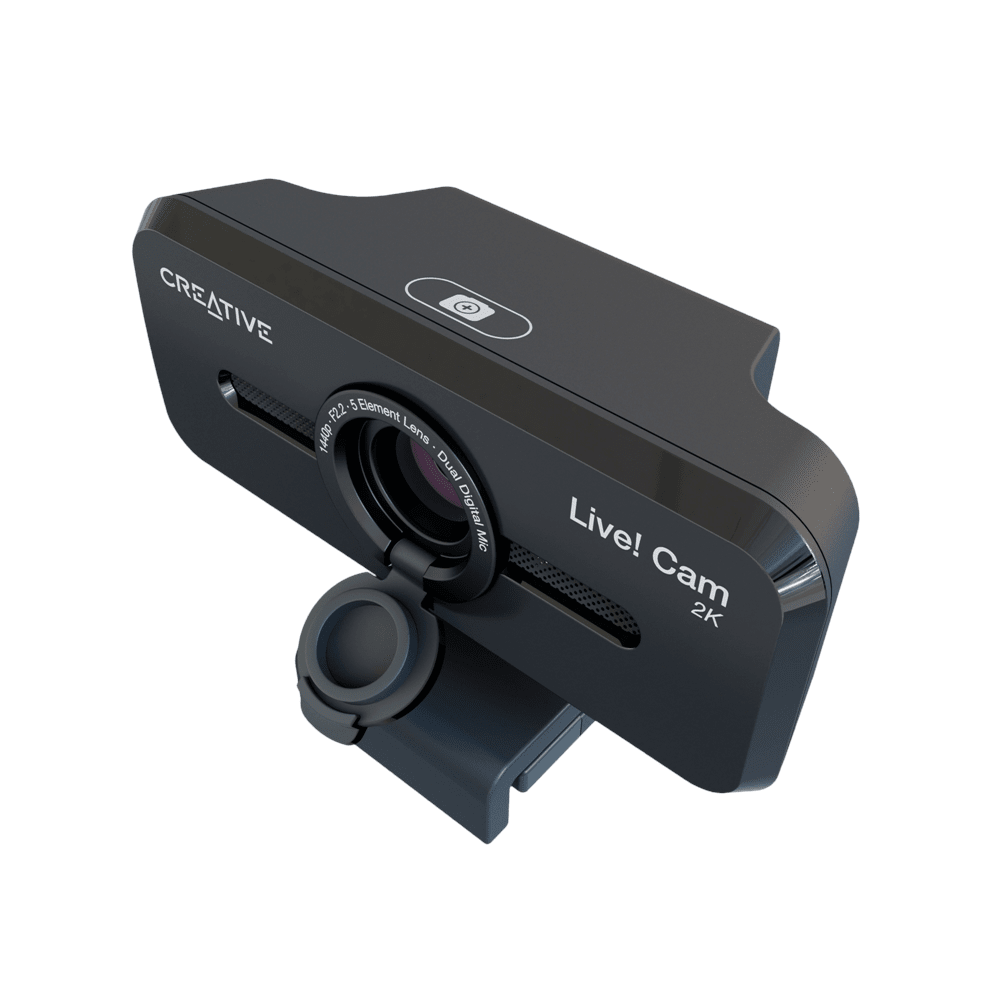 CAMARA CREATIVE LIVE! CAM SYNC V3 2K QHD1440P ZOOMX4 DUAL MIC USB C/TAPA BLACK (73VF090000000) (NT8)5