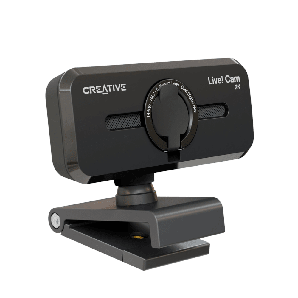 CAMARA CREATIVE LIVE! CAM SYNC V3 2K QHD1440P ZOOMX4 DUAL MIC USB C/TAPA BLACK (73VF090000000) (NT8)7