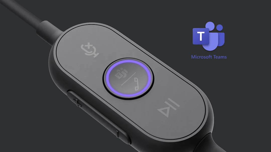 AURICULAR CON MICROFONO LOGITECH ZONE WIRED USB/USB-C TEAMS VERSION BLACK (981-000871) (NT8)2