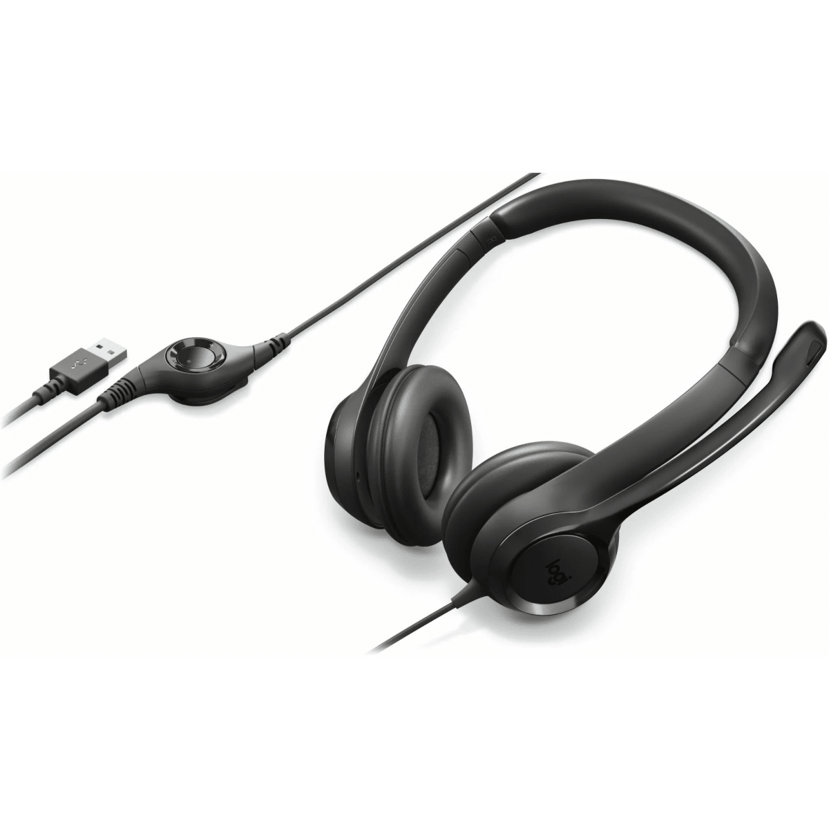 AURICULARES CON MICROFONO LOGITECH USB H390 PACK 10 UNIDADES BULK (981-000912) (NT8)3