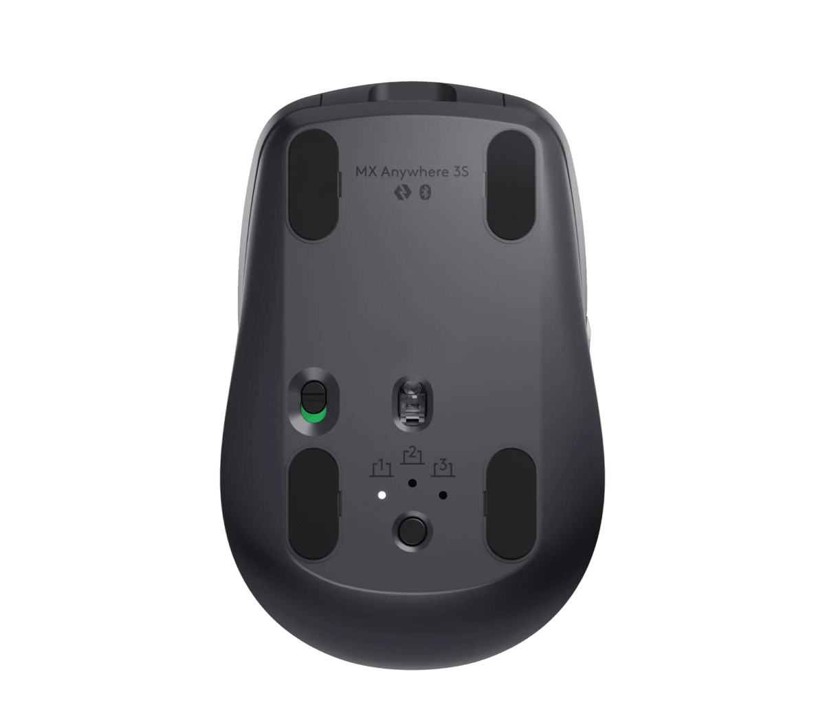 MOUSE LOGITECH MX ANYWHERE 3S - B2B BLUETOOTH GRAPHITE / BROWN BOX (910-006960) (NT8)8