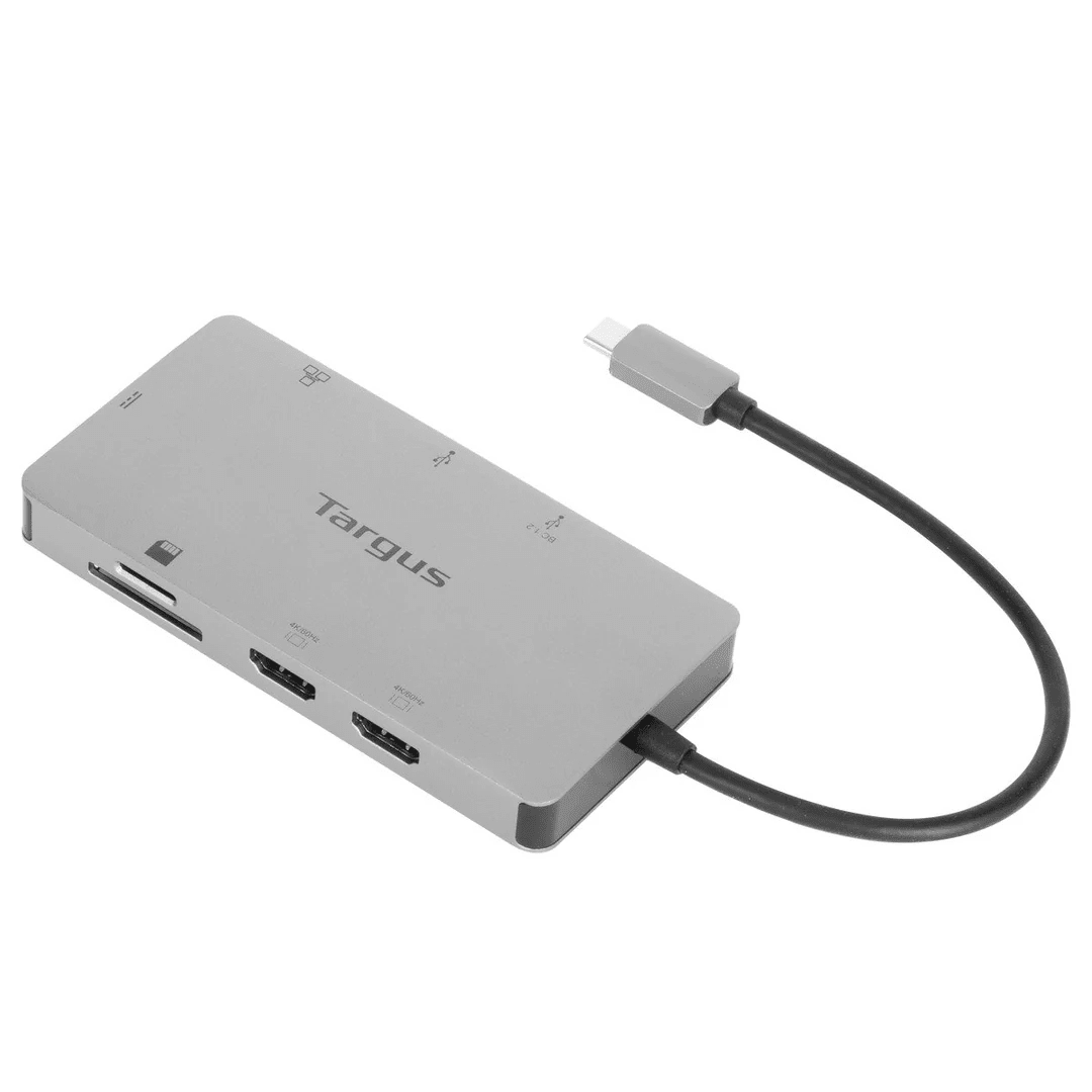 DOCKING STATION TARGUS USB-C CARD READER DUAL HDMI 4K C/FUENTE DE ALIMENTACIÓN PASS-THRU 100W (DOCK423TT) (NT8)3