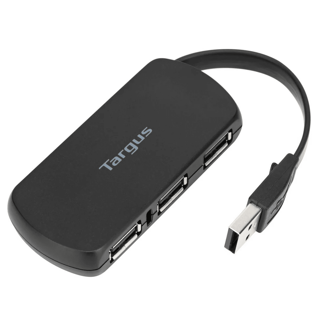 HUB USB TARGUS ACH114US 4 PUERTOS USB-A 2.0 NEGRO (ACH114US) (NT8) 0