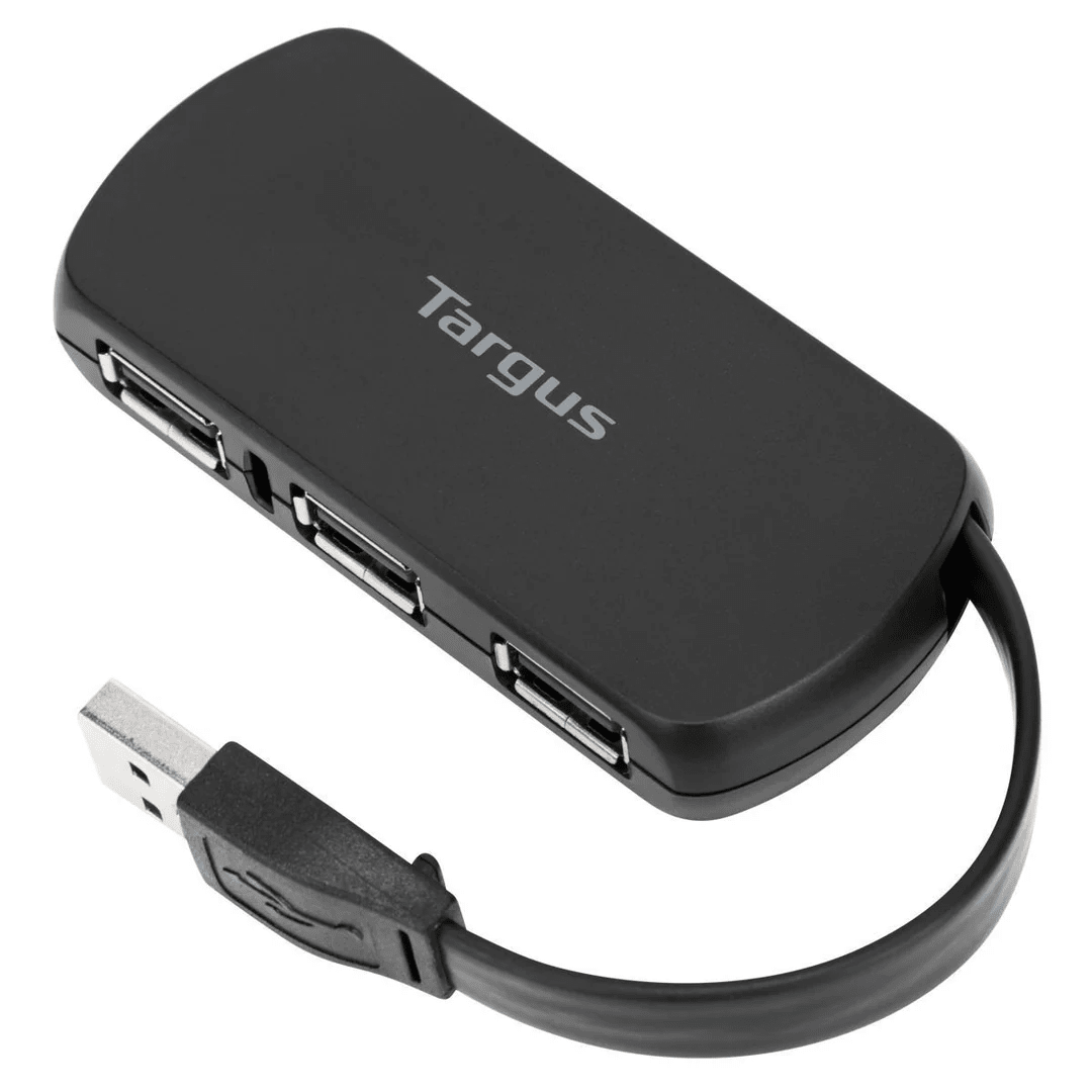 HUB USB TARGUS ACH114US 4 PUERTOS USB-A 2.0 NEGRO (ACH114US) (NT8)2