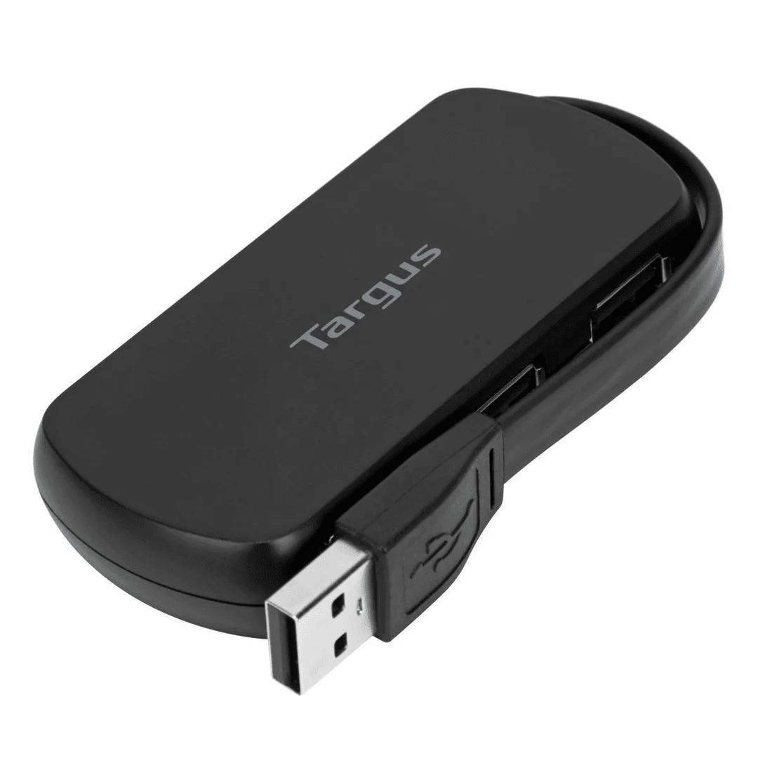 HUB USB TARGUS ACH114US 4 PUERTOS USB-A 2.0 NEGRO (ACH114US) (NT8)4
