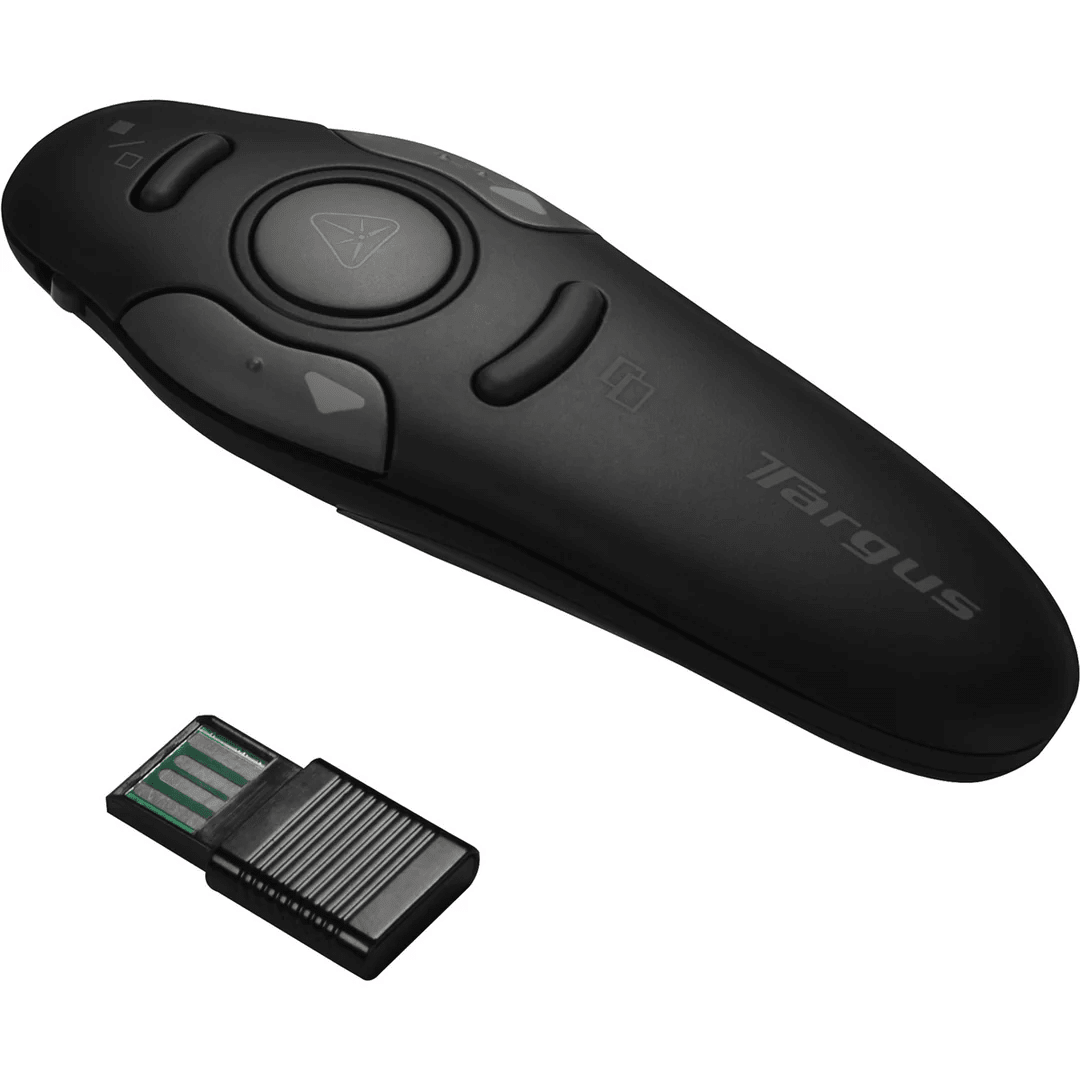PRESENTADOR USB TARGUS AMP16US INALÁMBRICO C/PUNTERO LASER 15M ALCANCE (AMP16US) (NT8)2