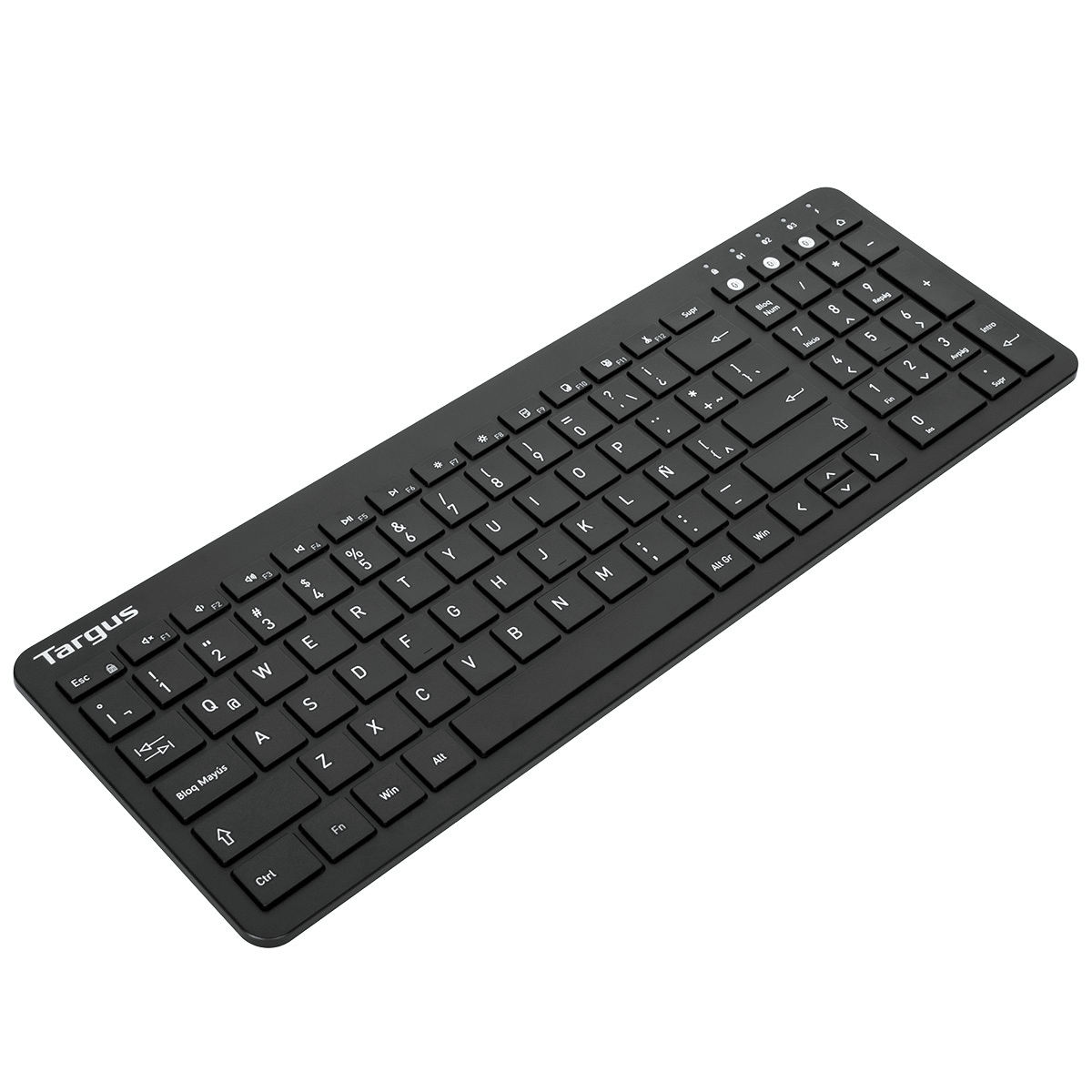 TECLADO TARGUS KB863 MEDIANO ANTIMICROBIAL MULTIDISPOSITIVO BLUETOOTH SP NEGRO (AKB863ES) (NT8)2