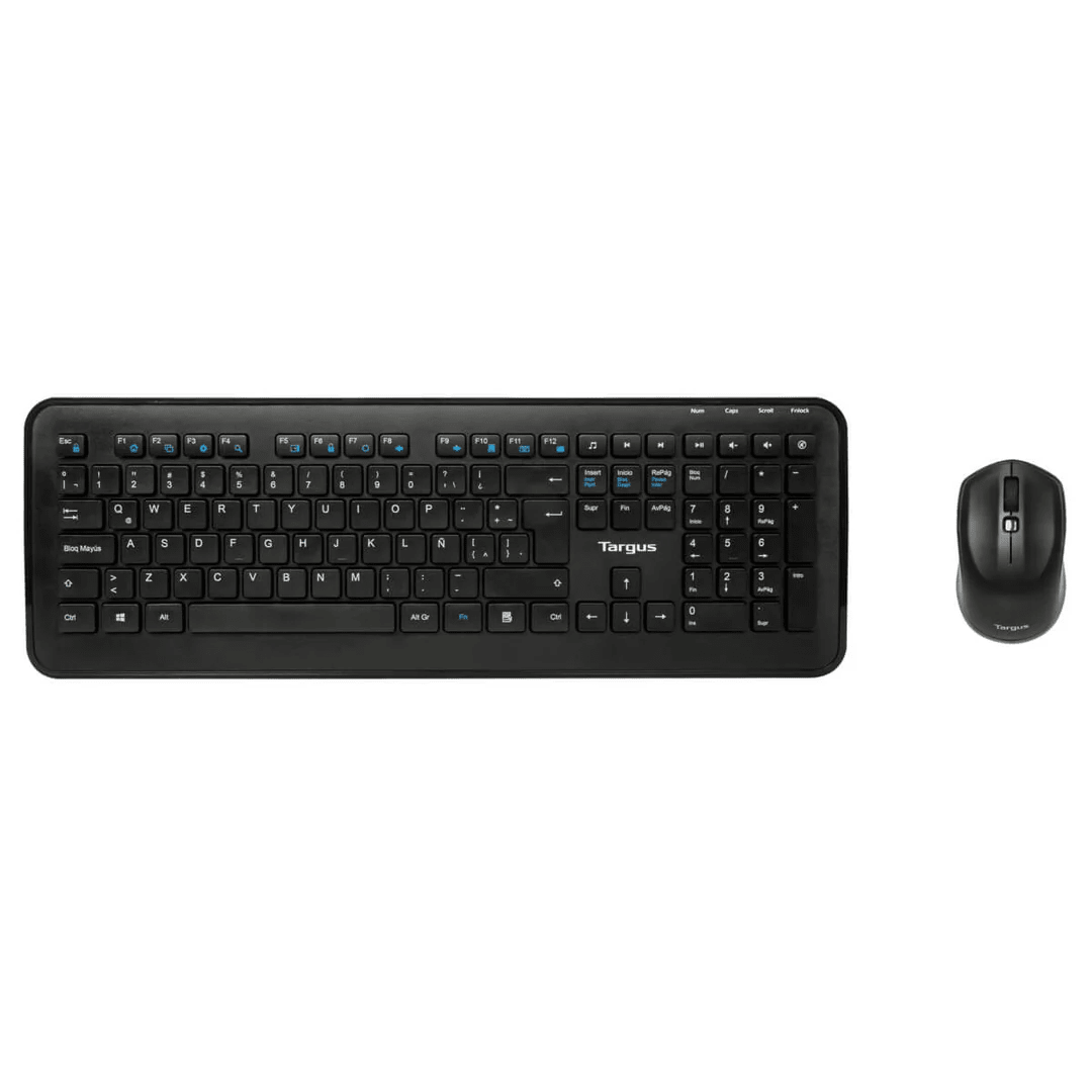 KIT TECLADO Y MOUSE TARGUS KM610 INALÁMBRICO NEGRO (AKM610ES) (NT8) 0
