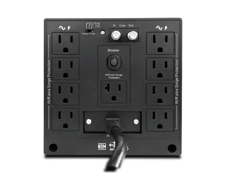 ESTABILIZADOR CDP R-AVR2408I 2400VA/1200W 8 SALIDAS (R-AVR2408I) (NT8)3