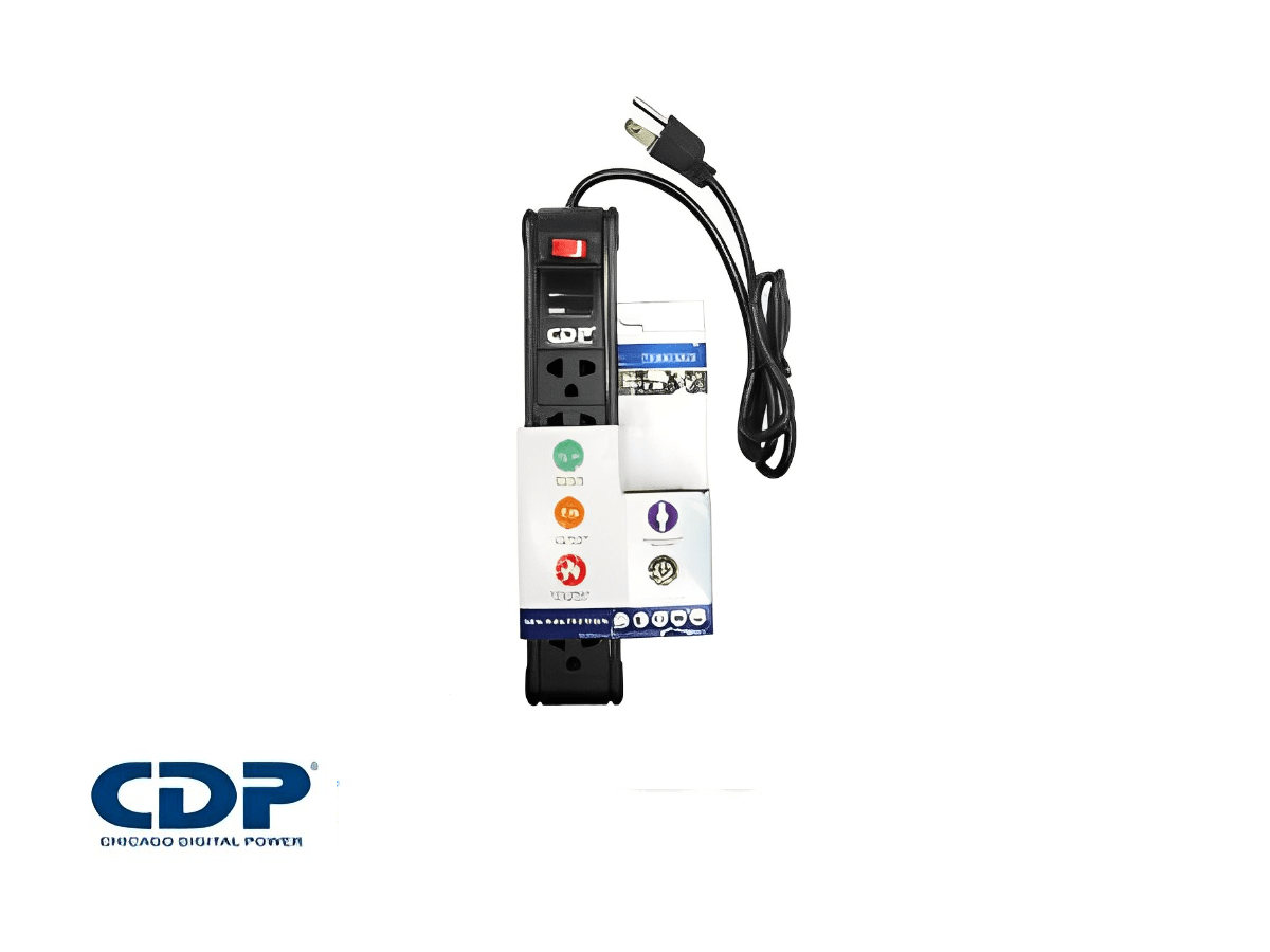 SUPRESOR DE PICOS CDP R-PS6 220V 6 TOMAS NEGRO (R-PS6) (NT8)3