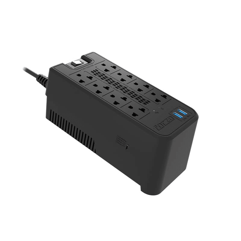 REGULADOR DE VOLTAJE FORZA VOLT REG 1200VA/600W 240V 8UNEMA 2USB (FVR-1222)4
