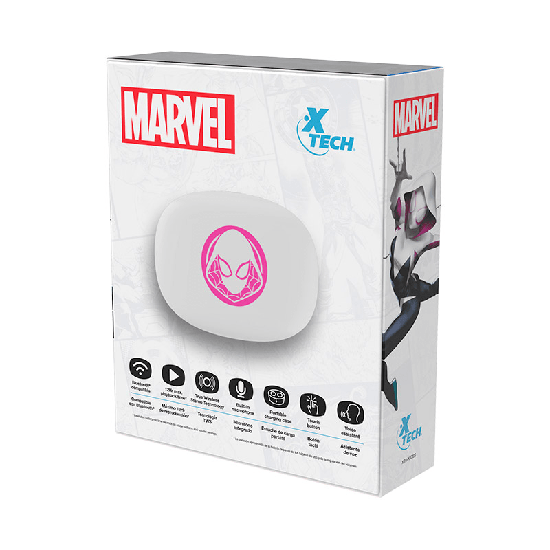 AUDIFONOS INTRAAURALES TWS XTECH - MARVEL GHOST SPIDER (XTH-M701SG) (NT3)12