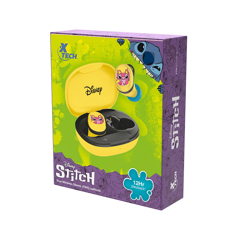 AUDIFONOS INTRAAURALES TWS XTECH - EDICIÓN STITCH AMARILLO (XTH-D701ST-YL) (NT3)10
