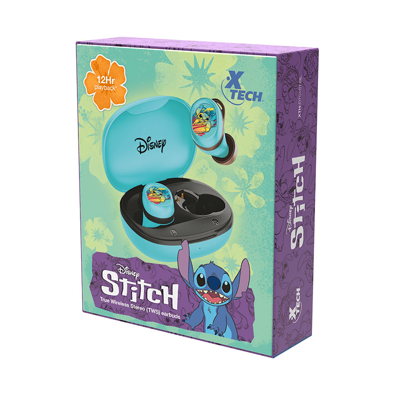 AURICULARES INTRAAURALES TWS XTECH - EDICIÓN STITCH AZUL (XTH-D701ST-BL) (NT3)10