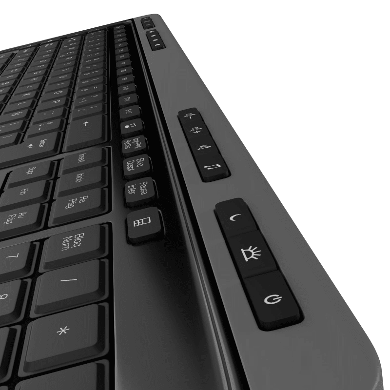 KIT TECLADO + MOUSE KLIPXTREME MAGNIFIK - DUO INALÁMBRICO 2.4GHZ NEGRO Y GRIS (KBK-520) (NT3)5