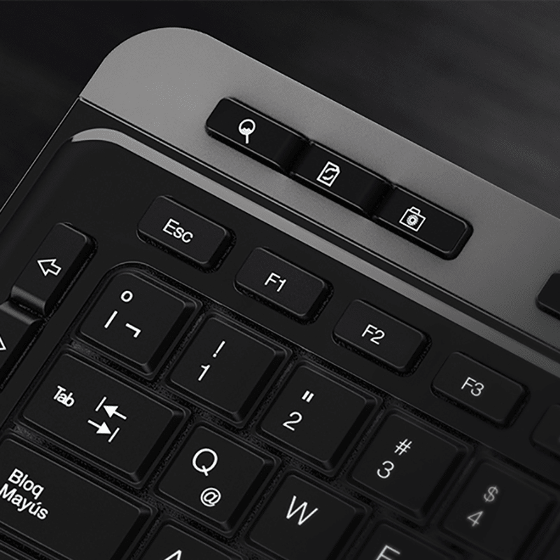 KIT TECLADO + MOUSE KLIPXTREME MAGNIFIK - DUO INALÁMBRICO 2.4GHZ NEGRO Y GRIS (KBK-520) (NT3)8