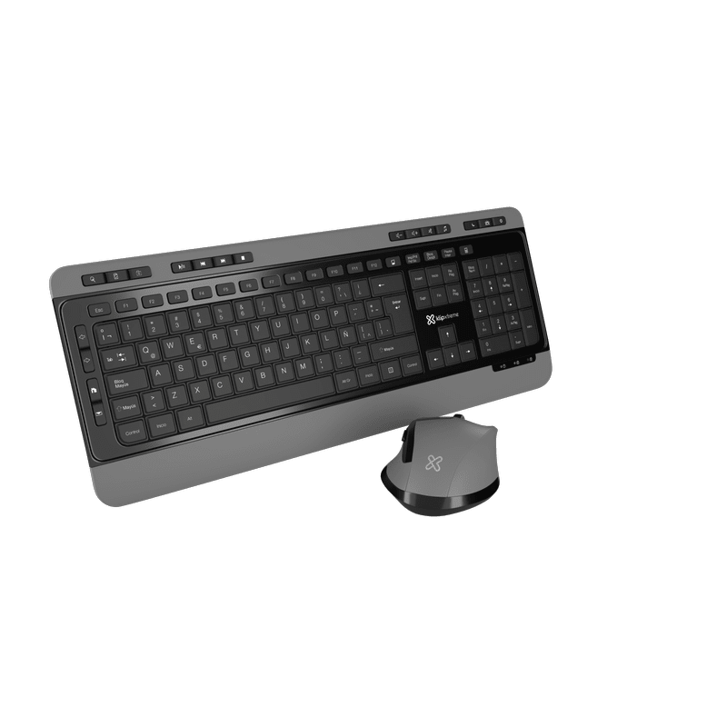 KIT TECLADO + MOUSE KLIPXTREME MAGNIFIK - DUO INALÁMBRICO 2.4GHZ NEGRO Y GRIS (KBK-520) (NT3)13