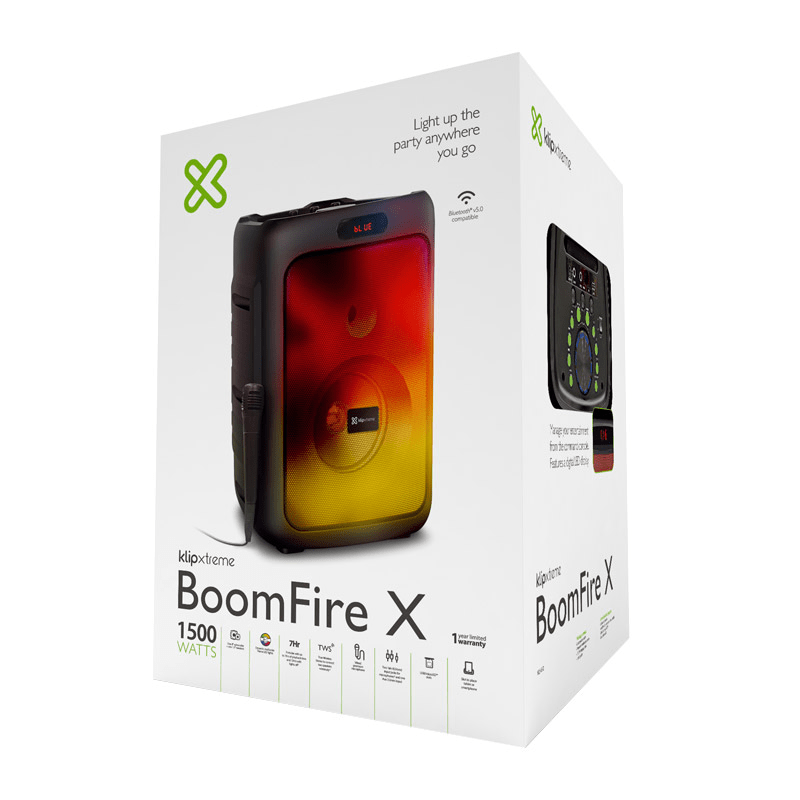 PARLANTE KLIPXTREME BOOMFIRE X - SUBWOOFER 8