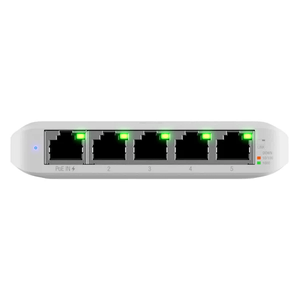 SWITCH UBIQUITI FLEX MINI UNIFI DE 5 PUERTOS 10/100/1000 MBPS (USW-FLEX-MINI) (NT3)3