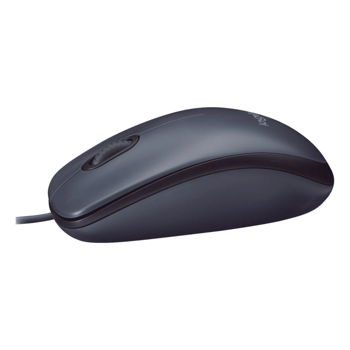MOUSE LOGITECH M90 USB NEGRO/GRIS (910-004053) (NT8)2