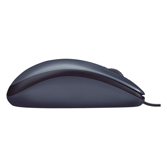 MOUSE LOGITECH M90 USB NEGRO/GRIS (910-004053) (NT8)3
