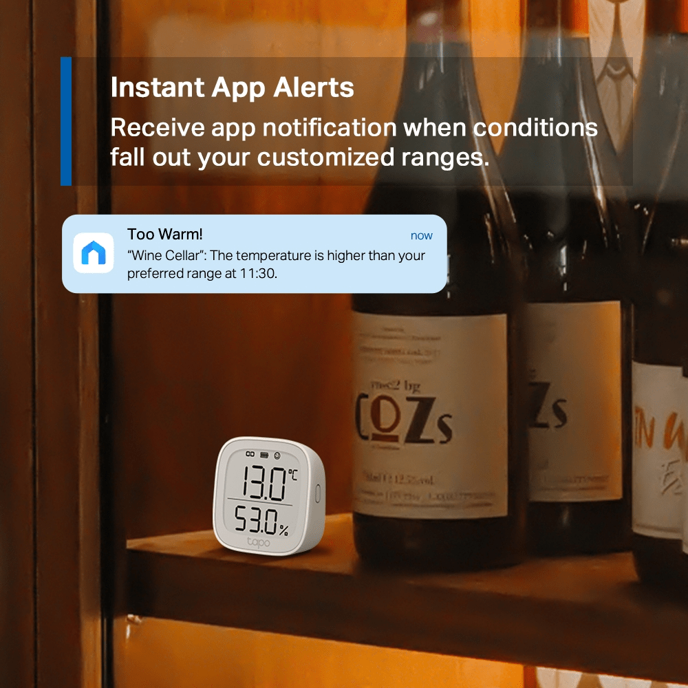 SENSOR INTELIGENTE DE TEMPERATURA Y HUMEDAD TP LINK TAPO T315 (0184500926)7