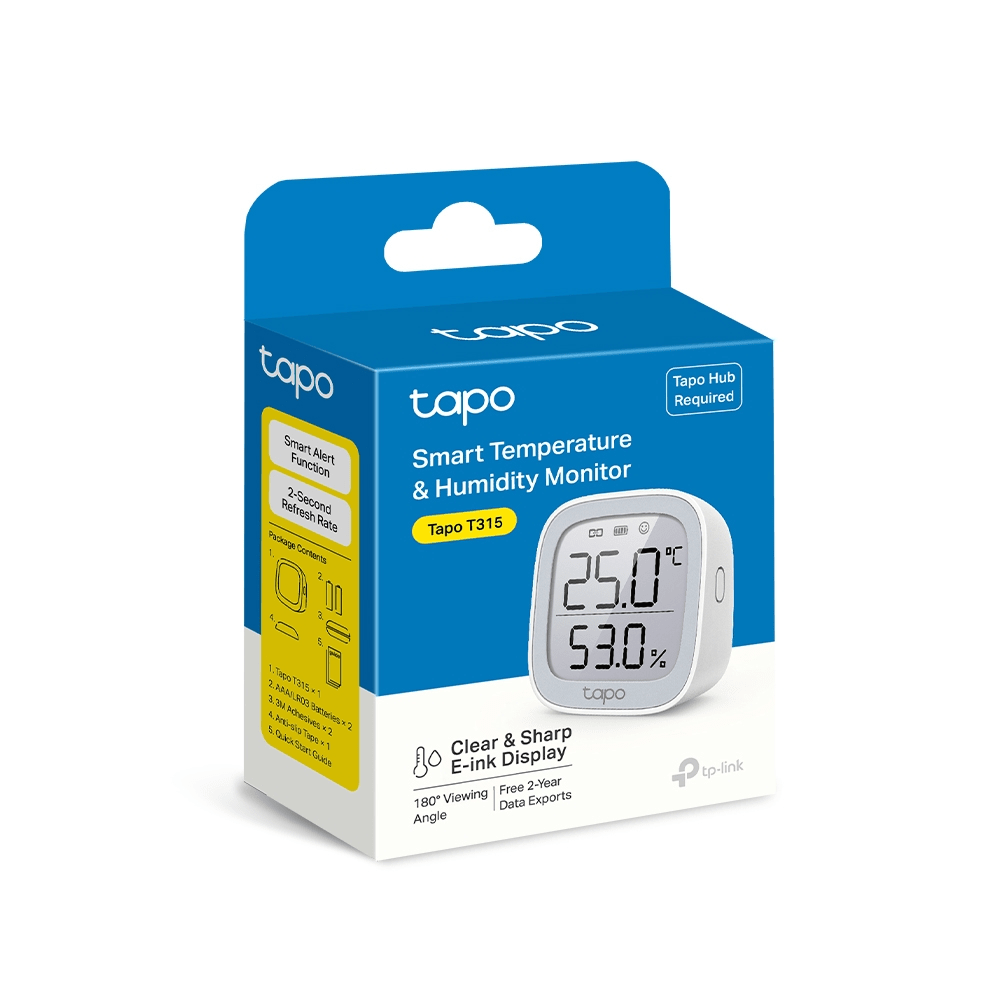 SENSOR INTELIGENTE DE TEMPERATURA Y HUMEDAD TP LINK TAPO T315 (Tapo T315)9