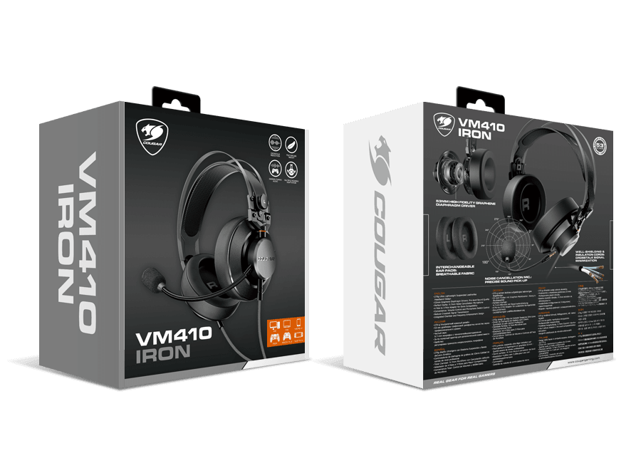 AURICULARES COUGAR HEADSET VM410 IRON (3H550P53N.0001)8