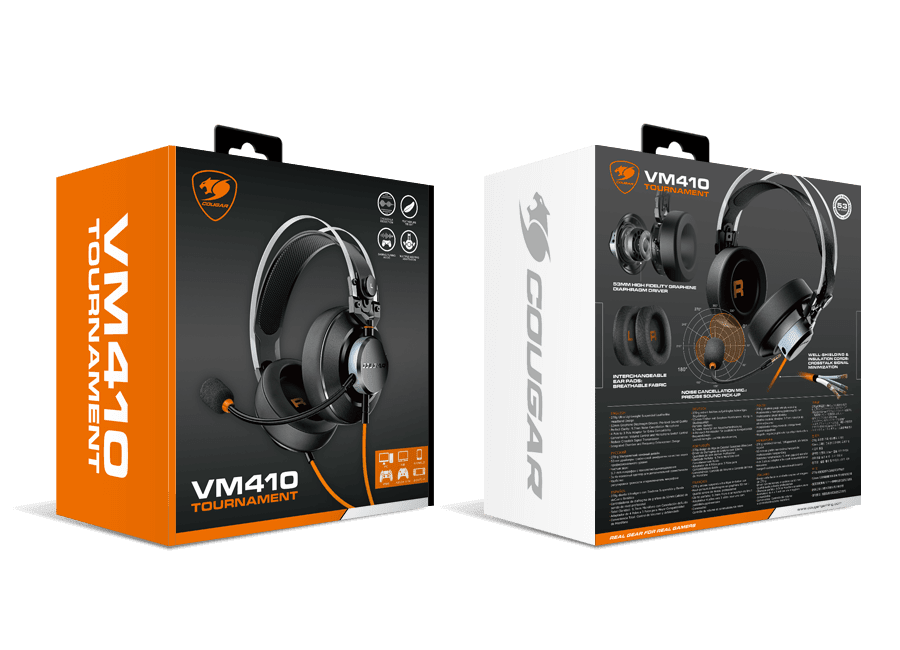 AURICULAR COUGAR HEADSET VM410 TOURNAMENT (3H550P53O.0001)8