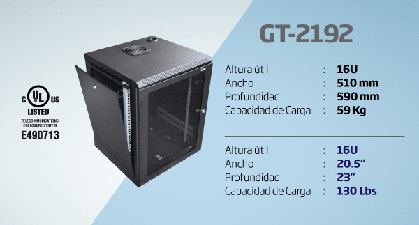 GABINETE DE PARED DE TAPAS LATERALES QUEST 16RU (GT-2192) (NT1)2