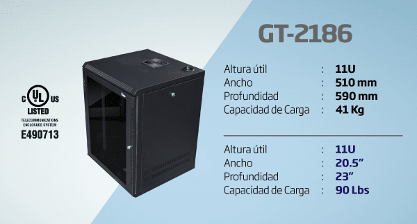 GABINETE DE PARED DE TAPAS LATERALES QUEST 11RU (GT-2186) (NT1)2
