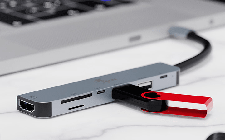 ADAPTADOR XTECH MULTIPUERTO 7 EN 1 CON CONEXION USB-C (XTC-571)7