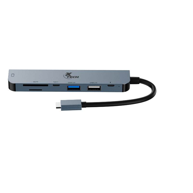 ADAPTADOR XTECH MULTIPUERTO 7 EN 1 CON CONEXION USB-C (XTC-571)2