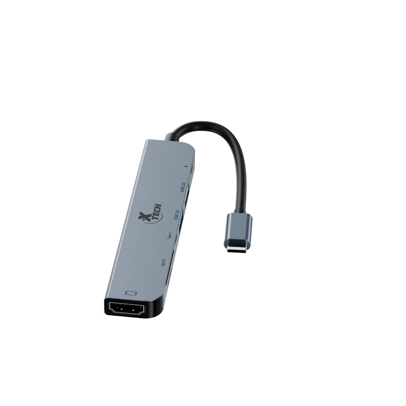 ADAPTADOR XTECH MULTIPUERTO 7 EN 1 CON CONEXION USB-C (XTC-571)5