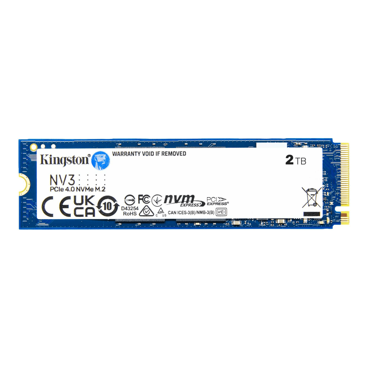 UNIDAD DE ESTADO SÓLIDO KINGSTON NV3 NVME PCIE 4.0 2TB (SNV3S/2000G) (NT7)1