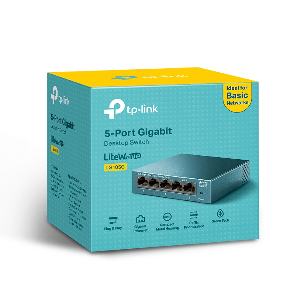 SWITCH DE ESCRITORIO TP-LINK LS105G - 5 PUERTOS GIGABIT (1730502293)6