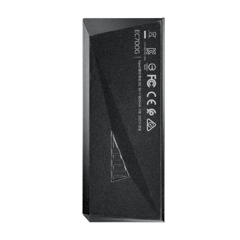 CARCASA DE UNIDAD DE ESTADO SÓLIDO ADATA EC700G - M.2 PCIe/SATA, NEGRO (AEC700GU32G2-CGY) (NT7)3