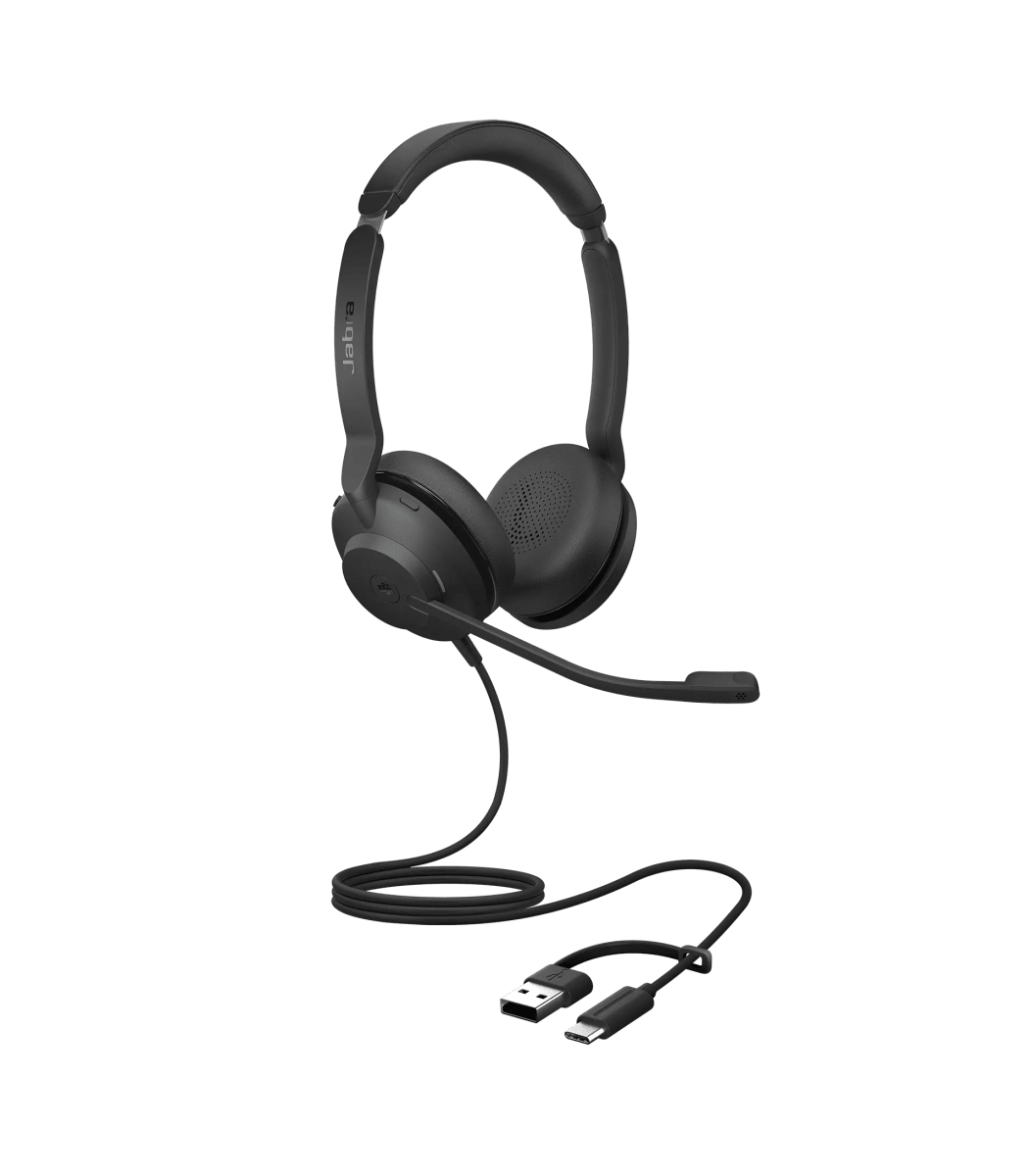 AURICULAR JABRA EVOLVE2 30 SE - ESTÉREO, USB-C/USB-A, MS TEAMS, NEGRO (23189-999-779) (NT3)4